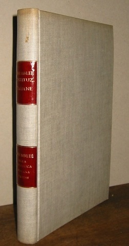 Vittorio E. (a cura di) Giuntella Assemblee della Repubblica romana (1798-1799). Volume primo... 1954 Bologna  Zanichelli